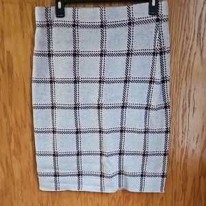 Stylish Gray Plaid Women's Skirt